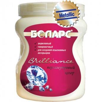 Краска БОЛАРС Vavilon - Brilliance Металлик (серебро) 2 кг